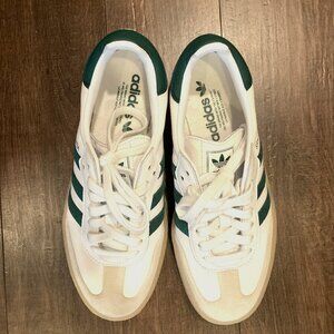 Addidas Sambae Women's Sneakers White with Green Stripes